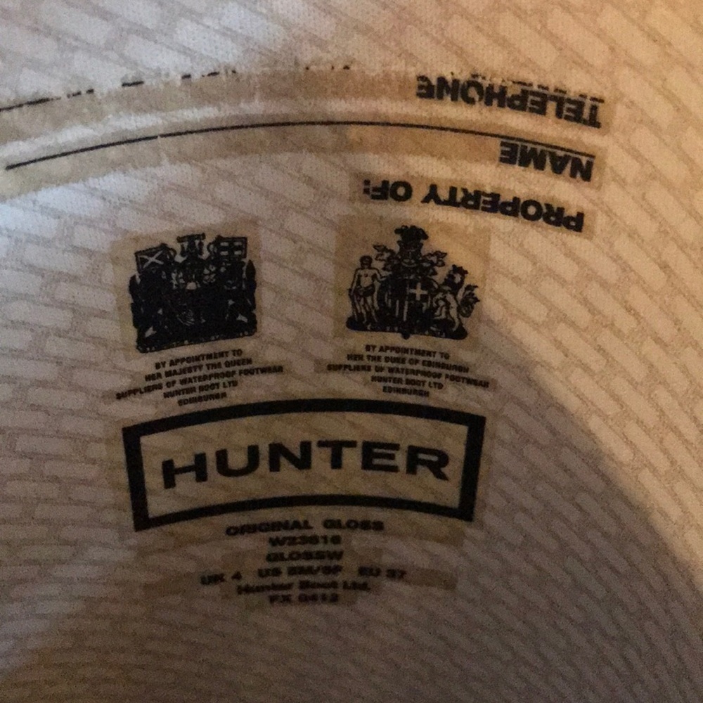 Original Tall Gloss Hunter Rainboots - Picture 6 of 6
